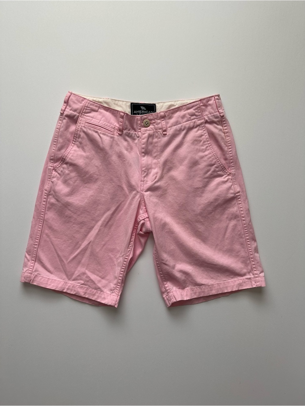 American Living Light Pink Men's Flat-Front Chino Shorts